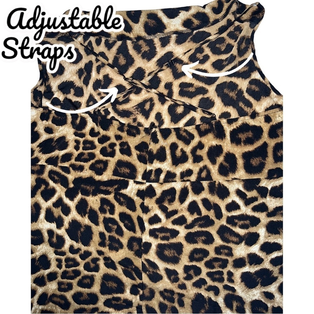 Shein Curve Leopard Print Midi Dress 4xl - image 3